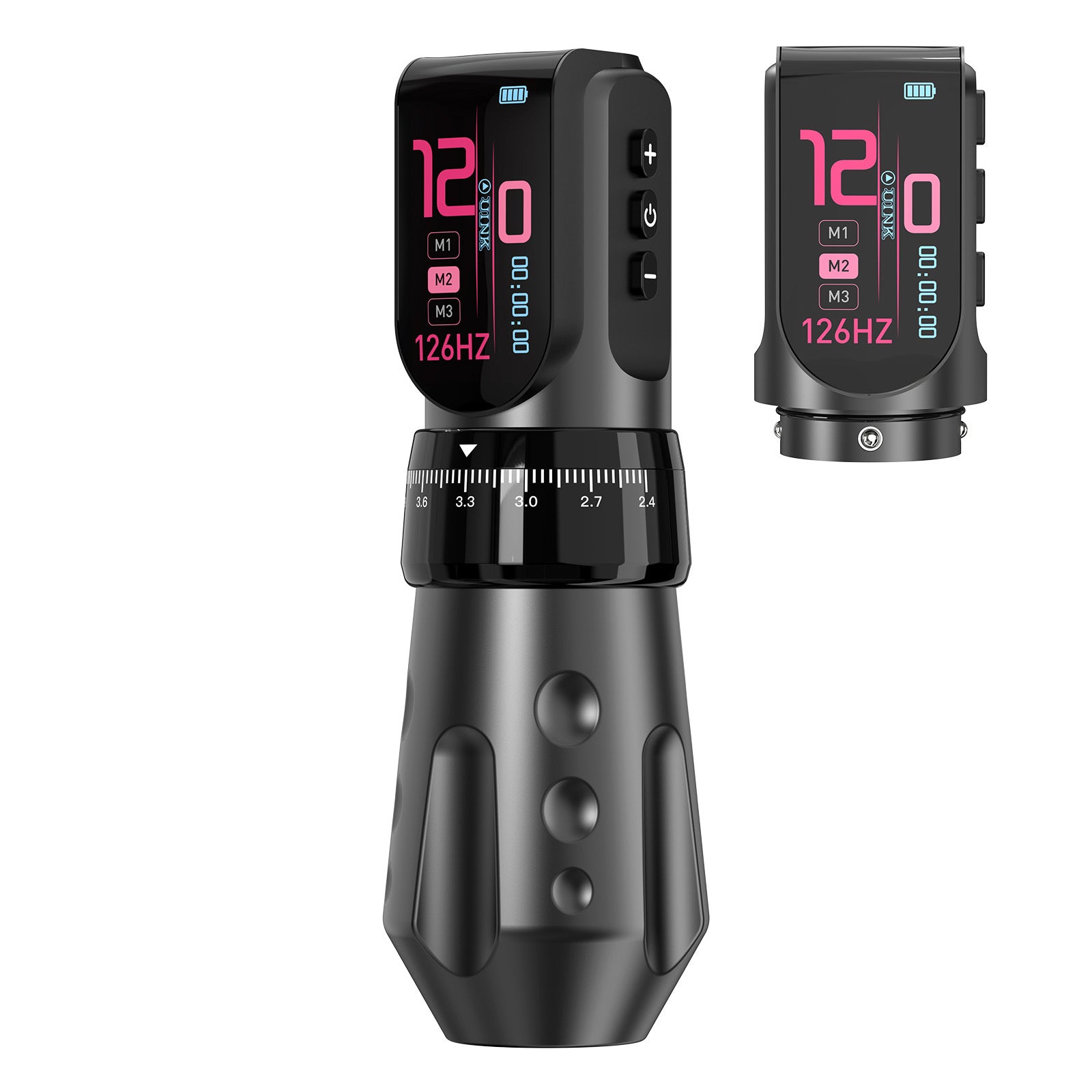 UINK Professional Wireless Tattoo Machine Pen Digital Screen Adjustable Stroke Rotary Tattoo Gun for Tattoo Artists